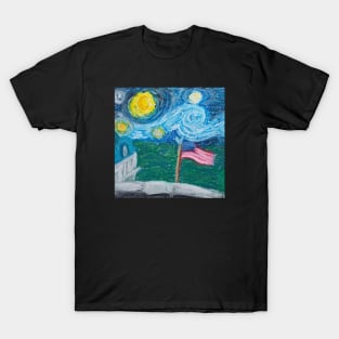 Starry Night Flag T-Shirt